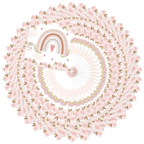 Qaestuan 40 Stück Servietten Regenbogen, 33x33 cm Servietten für Geburtstage, Schulanfang Tischdeko für Mädchen Junge, Boho Papierservietten, Party Servietten für Taufe, Babyparty, Hochzeiten (Rosa) Qaestuan 40 Stück Servietten Regenbogen, 33x33 cm Servietten für Geburtstage, Schulanfang Tischdeko für Mädchen Junge, Boho Papierservietten, Party Servietten für Taufe, Babyparty, Hochzeiten (Rosa) von Qaestuan
