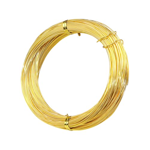 Qaixwuyi Gold Basteldraht 1mm x 40m Draht zum Basteln Schmuckdraht Modellierdraht Prozess Aluminiumdraht für Schmuckherstellung Bastelarbeiten Skulpturenhandwerk Qaixwuyi Gold Basteldraht 1mm x 40m Draht zum Basteln Schmuckdraht Modellierdraht Prozess Aluminiumdraht für Schmuckherstellung Bastelarbeiten Skulpturenhandwerk von Qaixwuyi