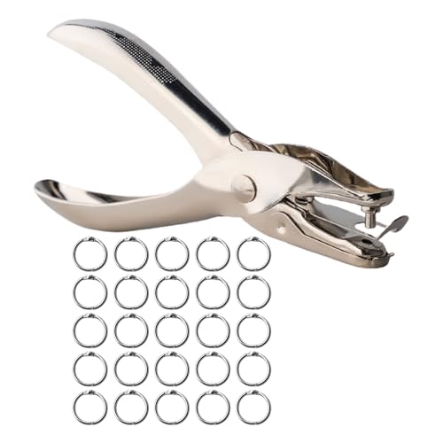1 Loch Puncher Paper Puncher Mit Bindemittel Ringen Einloch Metall Buchringe Für Sammelalbücher Papierkarten 1 Loch Puncher Paper Puncher Mit Bindemittel Ringen Einloch Metall Buchringe Für Sammelalbücher Papierkarten von Qaonsciug