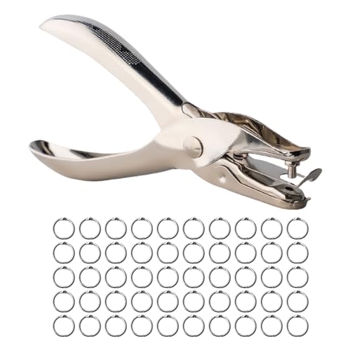 1 Loch Puncher Paper Puncher Mit Bindemittel Ringen Einloch Metall Buchringe Für Sammelalbücher Papierkarten 1 Loch Puncher Paper Puncher Mit Bindemittel Ringen Einloch Metall Buchringe Für Sammelalbücher Papierkarten von Qaonsciug