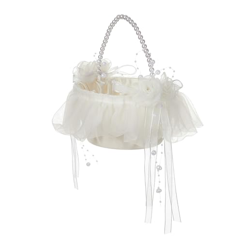 Handheld Blumenkorb Romantiker Hochzeitskorb Schmetterling Dekoration Für Brautjungfern Und Blumenmädchen Elegante Hochzeit von Qaonsciug