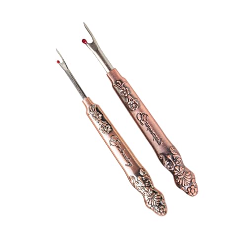 Qaonsciug 2vieces Vintage Naht Unpicker Metal Naht Unpicker Ergonomisches Fadenentferner Werkzeug Für Nadelstickstickerei Qaonsciug 2vieces Vintage Naht Unpicker Metal Naht Unpicker Ergonomisches Fadenentferner Werkzeug Für Nadelstickstickerei von Qaonsciug