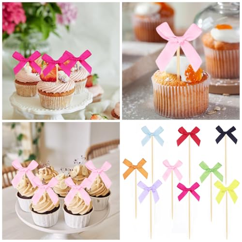 Set Von 10 Schönen Bowknot Cake Toppers Ornament Für Elegante Geburtstags Und Brautpartydekorationen Romanze Thema Set Von 10 Schönen Bowknot Cake Toppers Ornament Für Elegante Geburtstags Und Brautpartydekorationen Romanze Thema von Qaonsciug