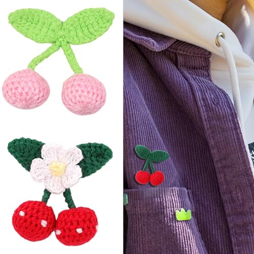 Stickflächen Farbenfrohe Kirschen Muster Applikationen Kleber Backing Patches Für Kleidung Und Accessoires von Qaonsciug