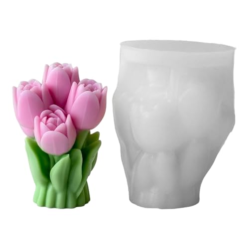 Wiederverwendbare Blütensilikonformen Flexible Handwerksbedarf Für Wohnkulturherstellung Blumenkerze Herstellen Formen Machen von Qaonsciug
