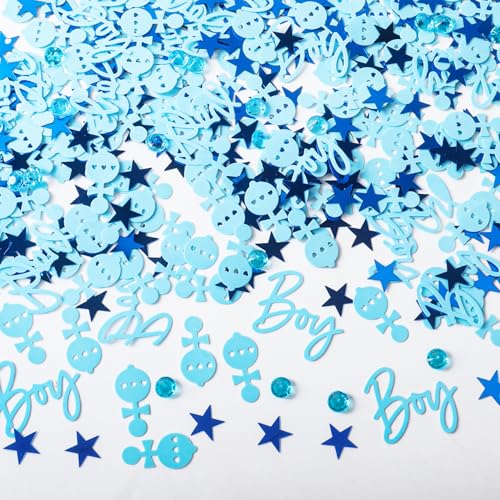 Babyparty-Konfetti, blauer Junge Tischstreu-Konfetti, Babyparty-Dekorationen, Babyparty-Tischdekorationen, Konfetti für Babyparty, Geschlechtsoffenbarung, Partyzubehör Babyparty-Konfetti, blauer Junge Tischstreu-Konfetti, Babyparty-Dekorationen, Babyparty-Tischdekorationen, Konfetti für Babyparty, Geschlechtsoffenbarung, Partyzubehör von Qaziuy