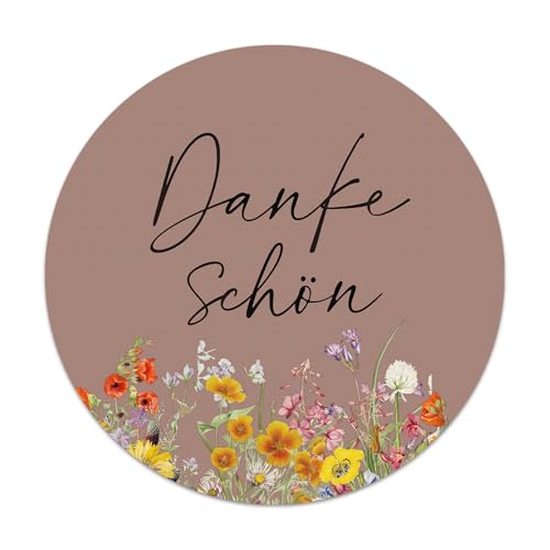 Dankeschön Aufkleber, 120 Stück Danke Aufkleber 4cm Selbstklebend Thank You Sticker Danke Aufkleber Rund für Umschläge Karte Einladungen Geschenk Verpackungen von Qaziuy