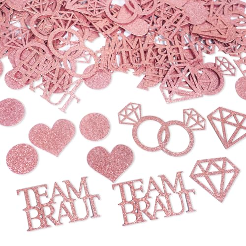 JGA Deko Konfetti, 200 Stück JGA Konfetti Glitzer Team Braut Tischdeko für Junggesellenabschied Hochzeit Verlobung JGA Deko Konfetti, 200 Stück JGA Konfetti Glitzer Team Braut Tischdeko für Junggesellenabschied Hochzeit Verlobung von Qaziuy