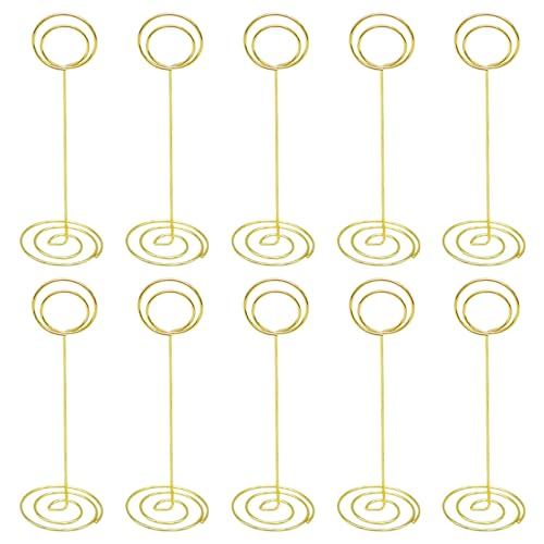 Qaziuy 10 Stück Tischkartenhalter Metall,Gold Tischnummer Halter Höhe Fotohalter Kartenhalter mit Großem Strudel Standplatz Sitzkartenhalter Memo Clip Fotohalter Qaziuy 10 Stück Tischkartenhalter Metall,Gold Tischnummer Halter Höhe Fotohalter Kartenhalter mit Großem Strudel Standplatz Sitzkartenhalter Memo Clip Fotohalter von Qaziuy