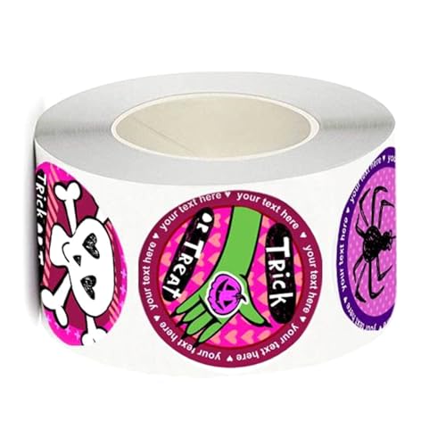 1 Roll Halloween Aufkleber Selbst Kleber Runde Etiketten Spinnen Aufkleber Dekorative Aufkleber Für Die Verpackungsdekoration 1 Roll Halloween Aufkleber Selbst Kleber Runde Etiketten Spinnen Aufkleber Dekorative Aufkleber Für Die Verpackungsdekoration von Qcbuegof