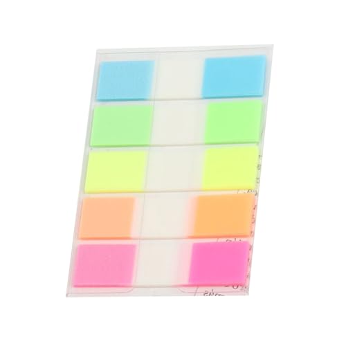 100/120 Stück bunte PET-Haftetiketten beschreibbare Notizen, wiederverwendbar, Lesezeichen für Buch, Tagebuch, Planer, Notebook, wiederbeschreibbar, selbstklebende Etiketten von Qcbuegof