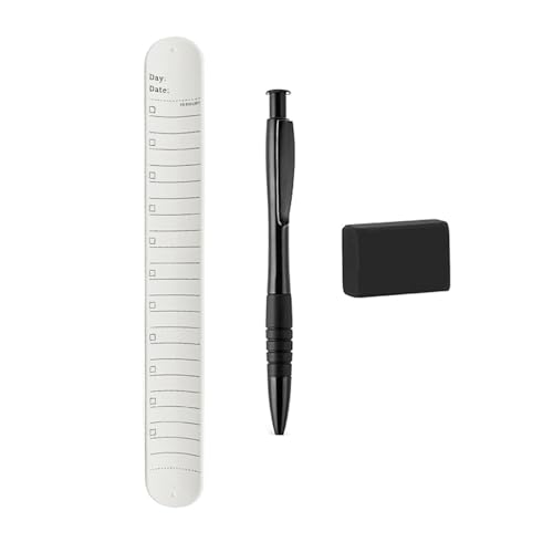 3-in-1-Slap Armbänder Memos Pad Lineal Reminders Armbänder Mit Löschbarem Notenraum Für Memos Oberste Prioritäten Zeitplan Für Silikon Slap Armbänder von Qcbuegof