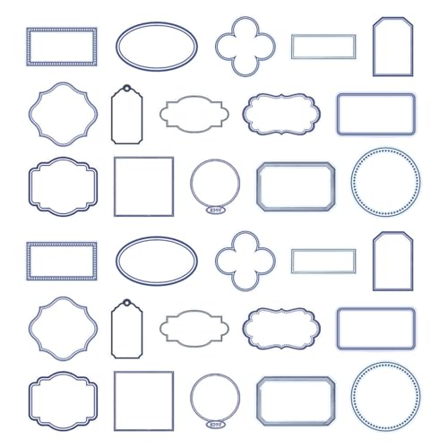 30 PCs Vintage Bilderrahmen Scrapbook Frames Scrapbooking Supplies Dekorative Rahmen Für Kunsthandwerk Journaling Notebook von Qcbuegof