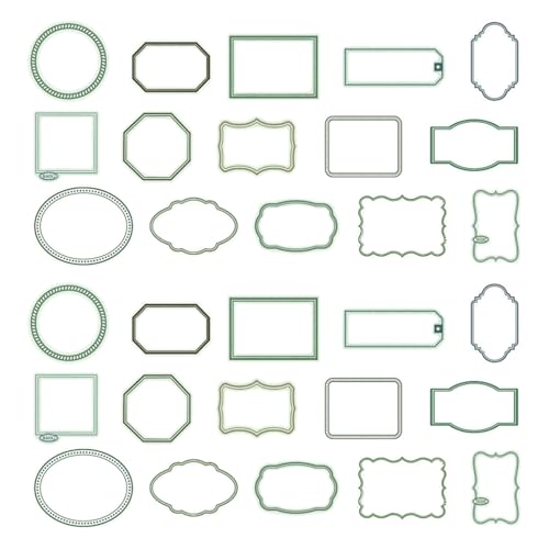 30 PCs Vintage Bilderrahmen Scrapbook Frames Scrapbooking Supplies Dekorative Rahmen Für Kunsthandwerk Journaling Notebook von Qcbuegof