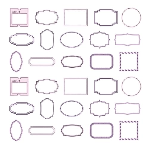 30 PCs Vintage Bilderrahmen Scrapbook Frames Scrapbooking Supplies Dekorative Rahmen Für Kunsthandwerk Journaling Notebook von Qcbuegof
