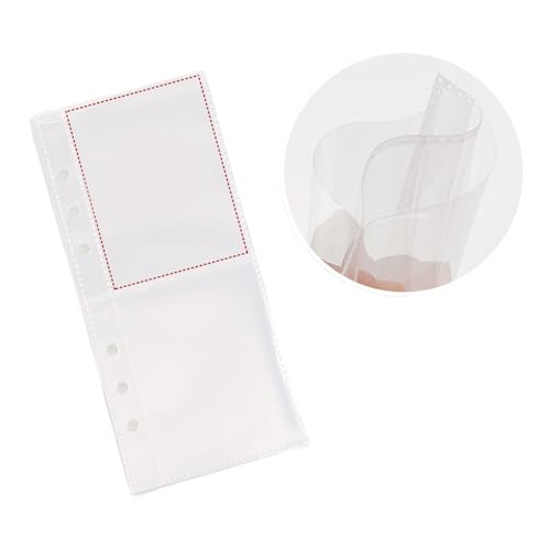 6 Ringe PVC Kartenalbum Binder Covers Oder 10 Blätter 20 Taschen 6 Loch Panzer Pocket Photo Sleeve Für Rings Karten Binder Covers von Qcbuegof