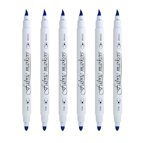 6pcs Doppelende Stoff Stift Für Kleidung T Shirt Bag Schuhhut Waschbar Stoff Für Stoff Lederpapier Holz Stoffmarkierungen 6pcs Doppelende Stoff Stift Für Kleidung T Shirt Bag Schuhhut Waschbar Stoff Für Stoff Lederpapier Holz Stoffmarkierungen von Qcbuegof