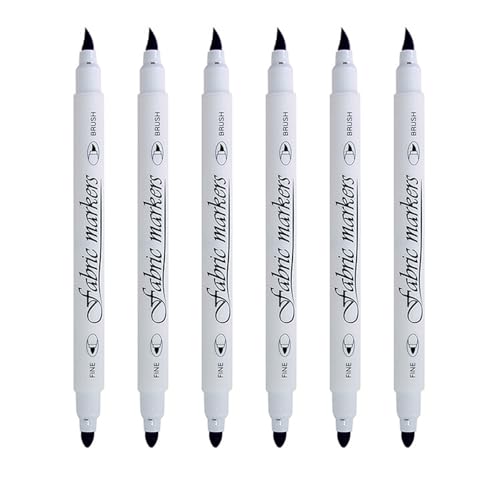 6pcs Doppelende Stoff Stift Für Kleidung T Shirt Bag Schuhhut Waschbar Stoff Für Stoff Lederpapier Holz Stoffmarkierungen 6pcs Doppelende Stoff Stift Für Kleidung T Shirt Bag Schuhhut Waschbar Stoff Für Stoff Lederpapier Holz Stoffmarkierungen von Qcbuegof