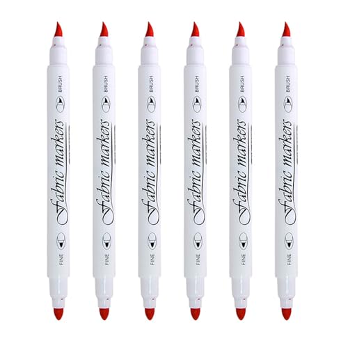 6pcs Doppelende Stoff Stift Für Kleidung T Shirt Bag Schuhhut Waschbar Stoff Für Stoff Lederpapier Holz Stoffmarkierungen 6pcs Doppelende Stoff Stift Für Kleidung T Shirt Bag Schuhhut Waschbar Stoff Für Stoff Lederpapier Holz Stoffmarkierungen von Qcbuegof