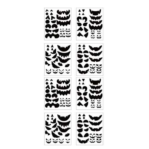 8 PCs Halloween Aufkleber Kürbisse Ausdrücke Aufkleber Selbstklebende Aufkleber Einfache Dekorative Aufkleber Partyzubehör 8 PCs Halloween Aufkleber Kürbisse Ausdrücke Aufkleber Selbstklebende Aufkleber Einfache Dekorative Aufkleber Partyzubehör von Qcbuegof