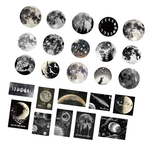 Ästhetische Aufkleber, für Scrapbooking, dekorative Aufkleber für Wasserflasche, Notizbuch, Tagebuch, Telefon, Laptop, Scrapbooking, 50 Stück Ästhetische Aufkleber, für Scrapbooking, dekorative Aufkleber für Wasserflasche, Notizbuch, Tagebuch, Telefon, Laptop, Scrapbooking, 50 Stück von Qcbuegof