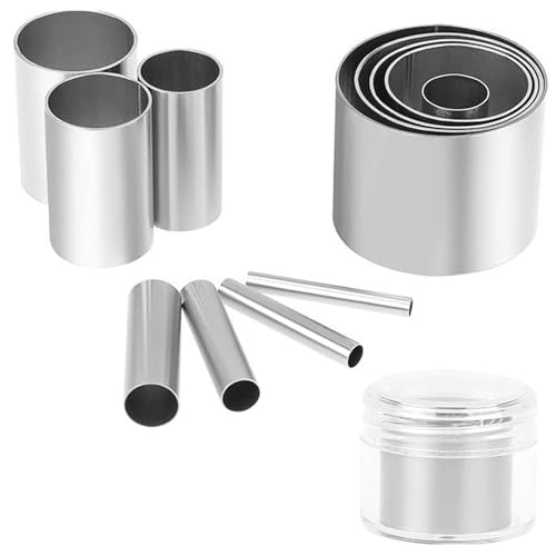 Ausstechformen aus Edelstahl, 12 Größen, 3 mm - 32 mm, für Keramik-Ton-Projekte, Kekse, Fondant, Ausstecher zum Backen, Modellierwerkzeug, 12 Stück Ausstechformen aus Edelstahl, 12 Größen, 3 mm - 32 mm, für Keramik-Ton-Projekte, Kekse, Fondant, Ausstecher zum Backen, Modellierwerkzeug, 12 Stück von Qcbuegof