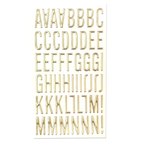 Buchstaben-Aufkleber, Metallic-Farbe, PVC-Buchstaben-Aufkleber, Scrapbooking, Aufkleber für Kartenherstellung, Fotoalbum, Verpackung, Gold-Buchstaben-Aufkleber Buchstaben-Aufkleber, Metallic-Farbe, PVC-Buchstaben-Aufkleber, Scrapbooking, Aufkleber für Kartenherstellung, Fotoalbum, Verpackung, Gold-Buchstaben-Aufkleber von Qcbuegof