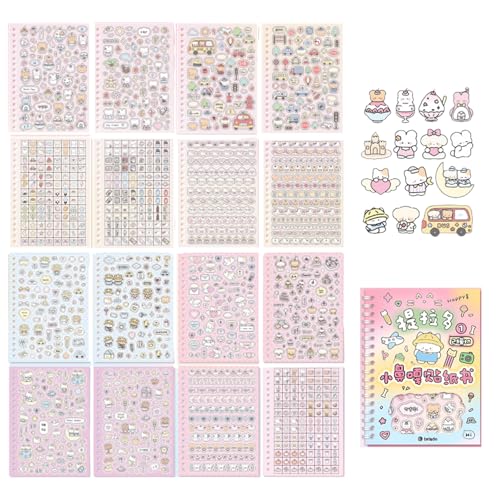 Cartoon Aufkleber Buch Schöne Dekorative Aufkleber Sammelalbum Aufkleber Für Journal Arts Crafting Carding Home Dekoration Cartoon Aufkleber Buch Dekorative Aufkleber Selbstkleber Aufkleber von Qcbuegof