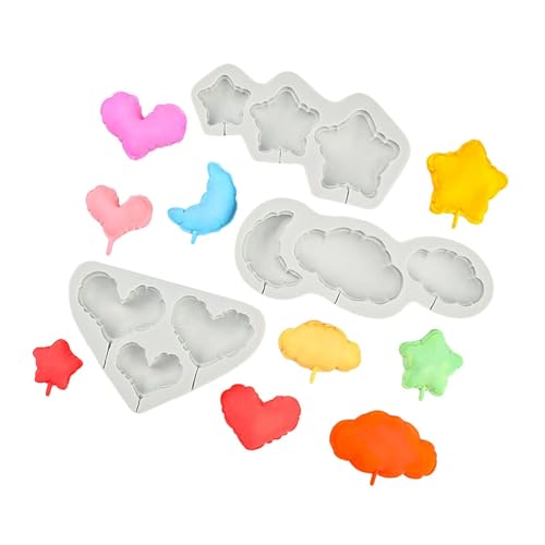 Fondant Schokoladenformen Herzstern Wolken Silikonform Mousses Kuchen Dekoration Werkzeug Kerzenseife Schimmel Fondant Schokoladenformen Herzstern Wolken Silikonform Mousses Kuchen Dekoration Werkzeug Kerzenseife Schimmel von Qcbuegof