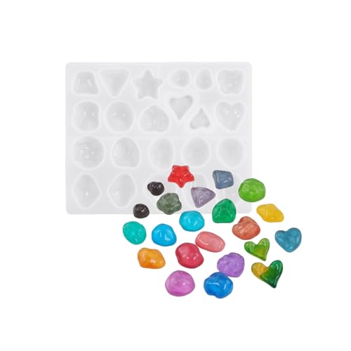 Hochtransparente Silikonform zum Basteln von Ohrringen, Anhängern, unregelmäßigen Edelsteinen, Schmuckherstellung, Handwerk, Dekoration, Kristall-Epoxid-Form Hochtransparente Silikonform zum Basteln von Ohrringen, Anhängern, unregelmäßigen Edelsteinen, Schmuckherstellung, Handwerk, Dekoration, Kristall-Epoxid-Form von Qcbuegof