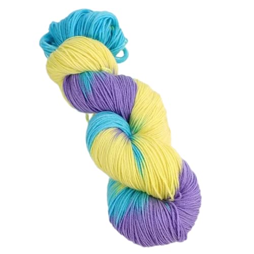Multikola Wollgarn Strickgarn Häkelgarn Farbenfrohe Regenbogenfäden Strick Häkelgarn Für Pullover Schalhut Häkelgarn Mehrfarbige Wolle Garn Bunte Regenbogenfäden Strick Häkelgarn von Qcbuegof