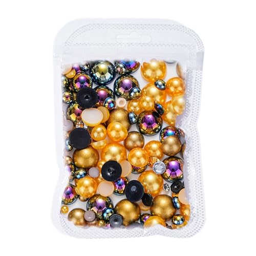Nailart-Perlen, Charms, flache Rückseite, halbrund, Perlen für Nägel, Kunstdekorationen, 3D-Strasssteine Nailart-Perlen, Charms, flache Rückseite, halbrund, Perlen für Nägel, Kunstdekorationen, 3D-Strasssteine von Qcbuegof