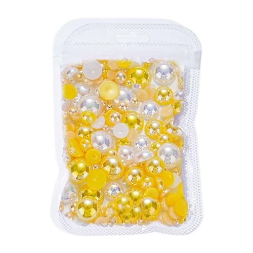 Nailart-Perlen, Charms, flache Rückseite, halbrund, Perlen für Nägel, Kunstdekorationen, 3D-Strasssteine Nailart-Perlen, Charms, flache Rückseite, halbrund, Perlen für Nägel, Kunstdekorationen, 3D-Strasssteine von Qcbuegof