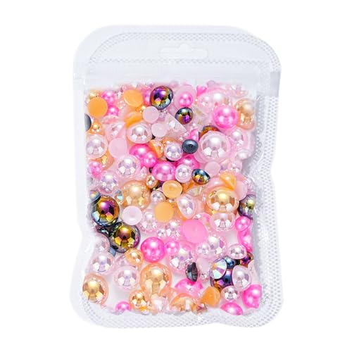 Nailart-Perlen, Charms, flache Rückseite, halbrund, Perlen für Nägel, Kunstdekorationen, 3D-Strasssteine Nailart-Perlen, Charms, flache Rückseite, halbrund, Perlen für Nägel, Kunstdekorationen, 3D-Strasssteine von Qcbuegof