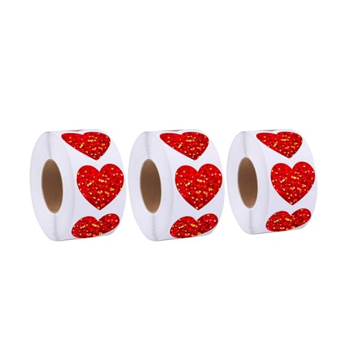 Packung 3 Roll Scrapbooking Buntes Herzaufkleber Für Den Valentinstag Mit Starkem Klebstoff Und Einfaches Entfernen Designs Herzaufkleberkleber Aufkleber Packung 3 Roll Scrapbooking Buntes Herzaufkleber Für Den Valentinstag Mit Starkem Klebstoff Und Einfaches Entfernen Designs Herzaufkleberkleber Aufkleber von Qcbuegof