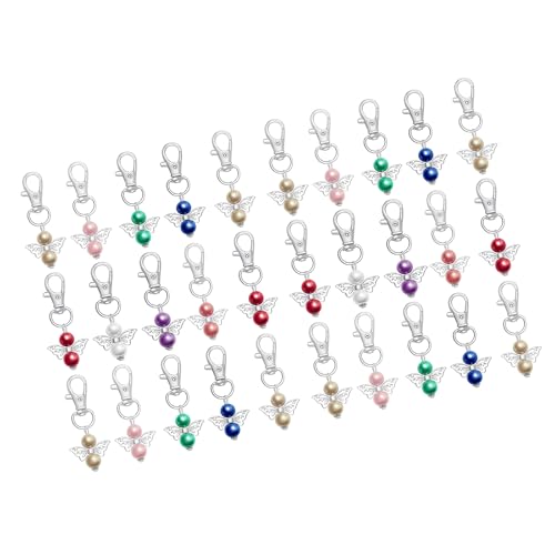 Qcbuegof 30pcs Segen Keychain Schlüsselhalter Perlen Flügel Anhänger Keyring Für Gäste Babypartys Hochzeitsfeier Werbegeschenk Zufällige Farbfarbe Keychain Qcbuegof 30pcs Segen Keychain Schlüsselhalter Perlen Flügel Anhänger Keyring Für Gäste Babypartys Hochzeitsfeier Werbegeschenk Zufällige Farbfarbe Keychain von Qcbuegof