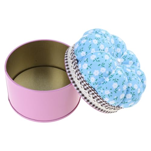 Qcbuegof Blumennadel, Kissen, Nähnadelhalter mit Metall-Näh-Organizer-Box für Nähnadeln, Nähgarn, Fingerhut, Knopf, Quiltzubehör Qcbuegof Blumennadel, Kissen, Nähnadelhalter mit Metall-Näh-Organizer-Box für Nähnadeln, Nähgarn, Fingerhut, Knopf, Quiltzubehör von Qcbuegof