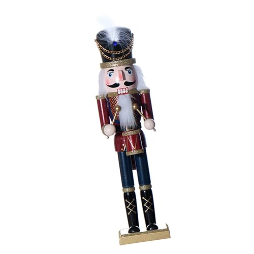 Qcbuegof Eleganter Nussknacker aus Holz, Soldaten-Ornament, zarte Weihnachtsdekoration, für Ferienhäuser, Verzierung, luxuriöse Heimdekoration Qcbuegof Eleganter Nussknacker aus Holz, Soldaten-Ornament, zarte Weihnachtsdekoration, für Ferienhäuser, Verzierung, luxuriöse Heimdekoration von Qcbuegof