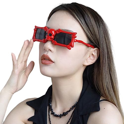 Qcbuegof Halloween-Brille, lustige dekorative Brille, Cosplay, Halloween-Party, Dekoration, Gastgeschenk für Kinder und Erwachsene von Qcbuegof