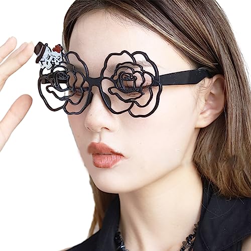Qcbuegof Halloween-Brille, lustige dekorative Brille, Cosplay, Halloween-Party, Dekoration, Gastgeschenk für Kinder und Erwachsene Qcbuegof Halloween-Brille, lustige dekorative Brille, Cosplay, Halloween-Party, Dekoration, Gastgeschenk für Kinder und Erwachsene von Qcbuegof