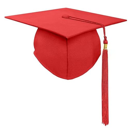 Qcbuegof Hübscher Abschlusshut mit Fransen, Unisex, Verschluss, Abschlusshut, Dekoration, Cosplay, für Erwachsene und Kinder, College von Qcbuegof