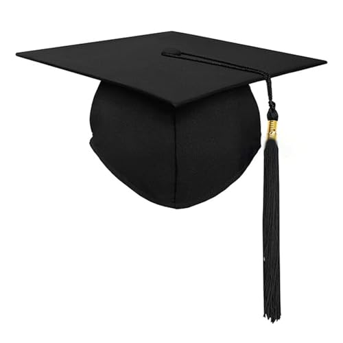 Qcbuegof Hübscher Abschlusshut mit Fransen, Unisex, Verschluss, Abschlusshut, Dekoration, Cosplay, für Erwachsene und Kinder, College von Qcbuegof