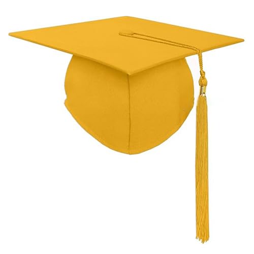 Qcbuegof Hübscher Abschlusshut mit Fransen, Unisex, Verschluss, Abschlusshut, Dekoration, Cosplay, für Erwachsene und Kinder, College von Qcbuegof