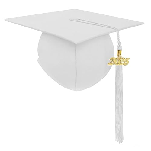 Qcbuegof Hübscher Abschlusshut mit Fransen, Unisex, Verschluss, Abschlusshut, Dekoration, Cosplay, für Erwachsene und Kinder, College Qcbuegof Hübscher Abschlusshut mit Fransen, Unisex, Verschluss, Abschlusshut, Dekoration, Cosplay, für Erwachsene und Kinder, College von Qcbuegof