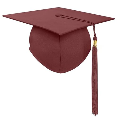 Qcbuegof Hübscher Abschlusshut mit Fransen, Unisex, Verschluss, Abschlusshut, Dekoration, Cosplay, für Erwachsene und Kinder, College von Qcbuegof