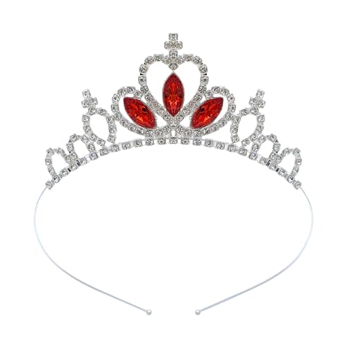 Qcbuegof Kinder Kronen Stirnband Blingling Glitzernde Kristall Kopfbedecke Kronen Kronen Weihnachtsfeier Requisiten Kronen Präsentieren Stirnband Kleinkind Prinzessin Kopfbedeckung von Qcbuegof