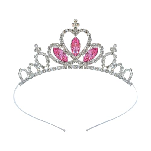 Qcbuegof Kinder Kronen Stirnband Blingling Glitzernde Kristall Kopfbedecke Kronen Kronen Weihnachtsfeier Requisiten Kronen Präsentieren Stirnband Kleinkind Prinzessin Kopfbedeckung von Qcbuegof