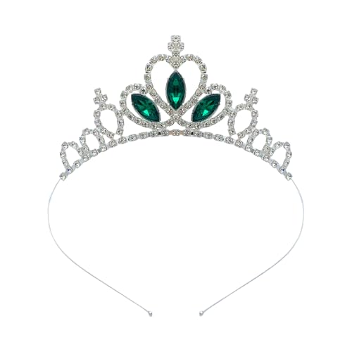 Qcbuegof Kinder Kronen Stirnband Blingling Glitzernde Kristall Kopfbedecke Kronen Kronen Weihnachtsfeier Requisiten Kronen Präsentieren Stirnband Kleinkind Prinzessin Kopfbedeckung von Qcbuegof
