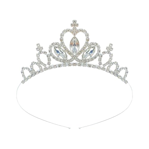Qcbuegof Kinder Kronen Stirnband Blingling Glitzernde Kristall Kopfbedecke Kronen Kronen Weihnachtsfeier Requisiten Kronen Präsentieren Stirnband Kleinkind Prinzessin Kopfbedeckung von Qcbuegof