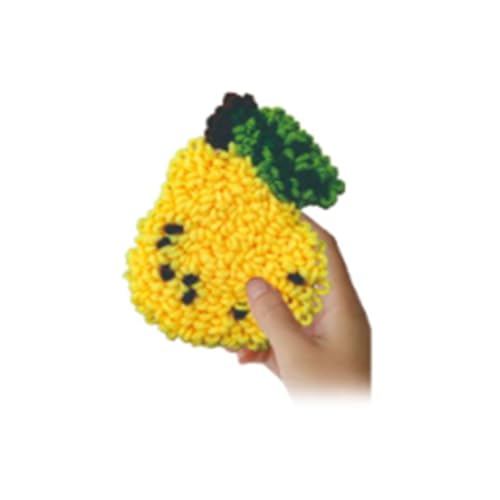 Qcbuegof Stanznadel-Stickerei-Untersetzer-Set für Anfänger mit Stickrahmen, Obstmuster, Sticktuch, Stanznadel, Stickzubehör Qcbuegof Stanznadel-Stickerei-Untersetzer-Set für Anfänger mit Stickrahmen, Obstmuster, Sticktuch, Stanznadel, Stickzubehör von Qcbuegof